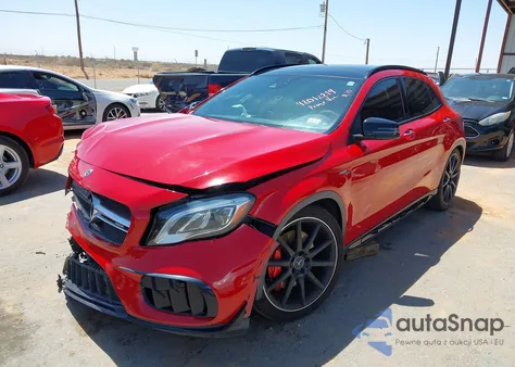 2018 Mercedes-Benz Amg Gla 45 4Matic z USA, uszkodzony, nr VIN WDDTG5CB0JJ443334